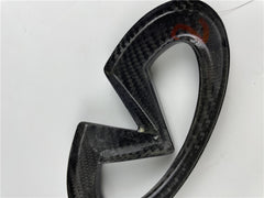 carbon fiber Infiniti Q50 rear trunk logo badge.
