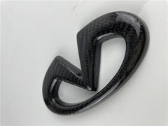 carbon fiber Infiniti Q50 rear trunk logo badge.