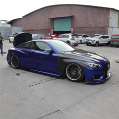 infiniti Q60 carbon fiber vent fenders perfect fitment