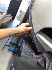 Carbon fiber front bumper canards for E92 M3 GT4 front lip