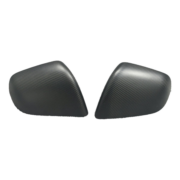 RPMtesla`S Supplier OEM dry carbon fiber ADD on mirror caps for Tesla Model X